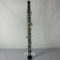 Professionnel Grenadilla Ebony Wooden Oboe C Key Silver Plaqué Avec Boîtier