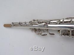 Rare Saxophone Soprano Sba Selmer. 100% Argent D'origine. Superbe! 1957
