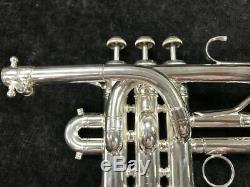 Restauré Couesnon Trompette Piccolo Monopole Étoiles À Silver Plate Série # 73410