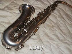 Roi Zephyr Saxophone Alto # 188xxx, Plaque D'argent Original, Joue Great, Nice