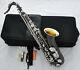 Saxophone Professionnel Black Nickel Silver Saxophone Bb Sax Gold Bell Avec Nouveau Boîtier