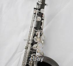 Saxophone Saxophone Noir Noir Professionnel C Melody Saxophone Haute F# 2 Cou Avec Boîtier