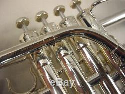 Schilke P5-4bg Professional 4 Valve Bb / A Silver Trumpet Piccolo Incroyable