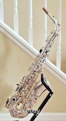 Selmer Mark VI 6 Alto Saxophone Silver Plaqué Récemment Révisé