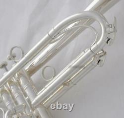 Streamline Design Trompette Argent Plaqué B-flat Horn Pour Professionnel Avec Boîtier
