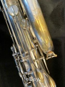 Super Vintage Selmer Équilibré Action Nr 52951 Saxophone Baryton Repad Perfect