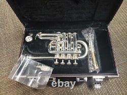 Superbe Yamaha 6810s Bb/a Trompette Piccolo En Argent