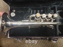 Superbe Yamaha 6810s Bb/a Trompette Piccolo En Argent