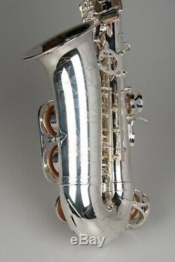 Tempest Eb Saxophone Argent Engraved Mark VI Style Big Sound W Case