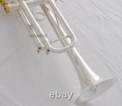 Trompette Professionnelle Inversée Silver Horn Monel Valve +case &accessoires