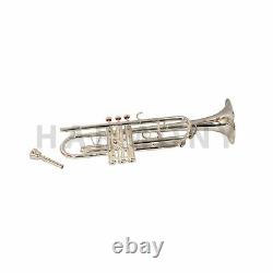 Trumpet Bb Silver Plated Expert's Choice Avec Le Boîtier Dur Et L'embout
