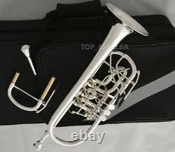 Valve Rotative Professionnelle Trumpet C Key Upper Register Argent Plaqué Nouveau