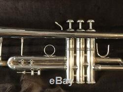 Vincent Bach Stradivarius Modèle 37 Professional Trompette En Argent Plaqué Poli