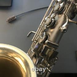 Vintage 1925-26 Conn Nouvelle Merveille Saxophone Alto Avec Équipement