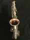 Vintage 1926 Buescher True-tone Alto Saxophone Original Argent Matte Finition