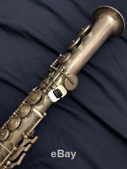 Vintage B & S Soprano Saxophone Withweltklang Embouchure Et Blue Label Case