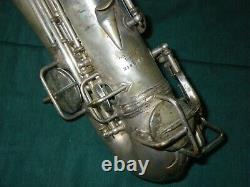 Vintage Conn New Wonder Series II Chu Berry Alto Saxophone Saxophone À Restaurer