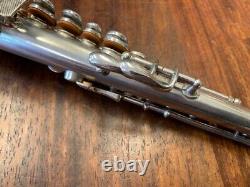 Vintage Conn Saxophone Soprano En C (!) Nr 159887 Silver Repadded Perfect