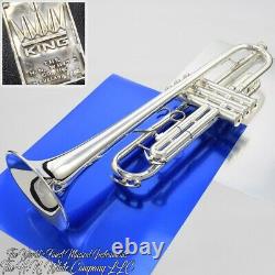 Vintage King Hn White Silver Flair Trumpet Professional Fabriqué En Cleveland