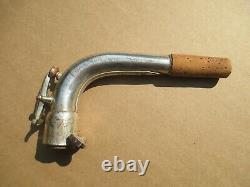 Vintage Plaqué Argent Roi Zephyr Saxophone Baryton 1949 Double Socket Neck