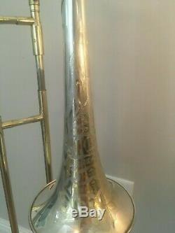 Vintage Roi Silvertone Trombone Ténor 1932 Cleveland Co Roi, Etats-unis
