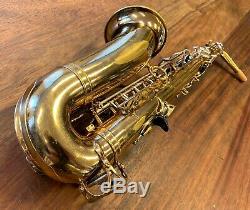 Vintage Selmer Mark VI Saxophone Alto # 146023 1967 Black Pro Repad Parfait