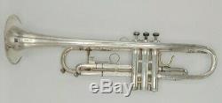 Vintage Silver King Flair 1055 Professional Trompette Avec Étui