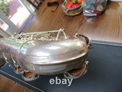 Vintage Sml Super 1948 Silver Plated Alto Saxophone- Beautiful- Prêt À Jouer