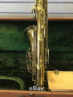 Vintage The Martin Comité De Saxophone Ténor III Des Années 1950 # 188xxx