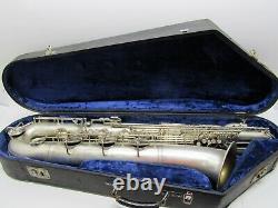 Vintage Weltklang Baryton Saxophone Rda Allemagne, Bas A