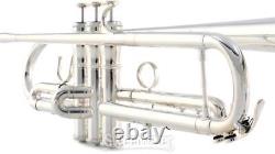 Xo 1602s-r Professionnel Bb 3-valve Trompette Plaqué Argent