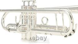 Xo 1604s Professionnel Bb 3-valve Trompette Plaqué Argent