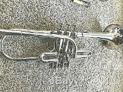 Yamaha Trompette Ytr-9610 Personnalisé E Plat / D Trompette Argent
