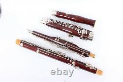 Yinfente Maple Wood Bassoon C Ton C Touches Plaquées Argent 26 Clé Avec Boîtier Bassoon
