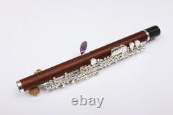 Yinfente Profession Piccolo C Key Top Natural Old Rosewood Corps Plaqué Argent